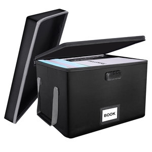 Cajas de almacenamiento plegables de gran capacidad personalizadas, caja de archivo a prueba de fuego - Product Image 1
