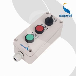 SAIPWELL 3 Way Customized <strong>Push</strong> <strong>Button</strong> <strong>Box</strong> for Industrial <strong>Control</strong> <strong>Box</strong> With Momentary 22mm Pushbuttons Nema 4 <strong>Custom</strong> Enclosure 10A - Product Image 1
