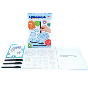 2023 Deluxe SpirographชุดUnisex DesignดีบุกInterlockingเกียร์ล้อการศึกษาการวาดภาพใหม่เกลียวดอกไม้รูปร่างกระดาษพลาสติก - Product Image 1