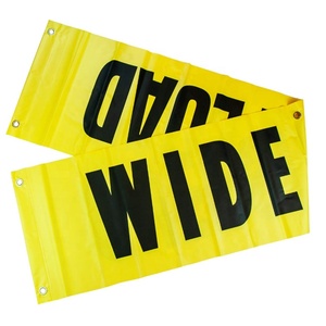 Nhiệm Vụ Nặng Nề Xe Tải Cảnh Báo An Toàn Lưới Cờ Rộng Tải/Quá Khổ Tải Vinyl Biểu Ngữ Với Bungee - Product Image 6