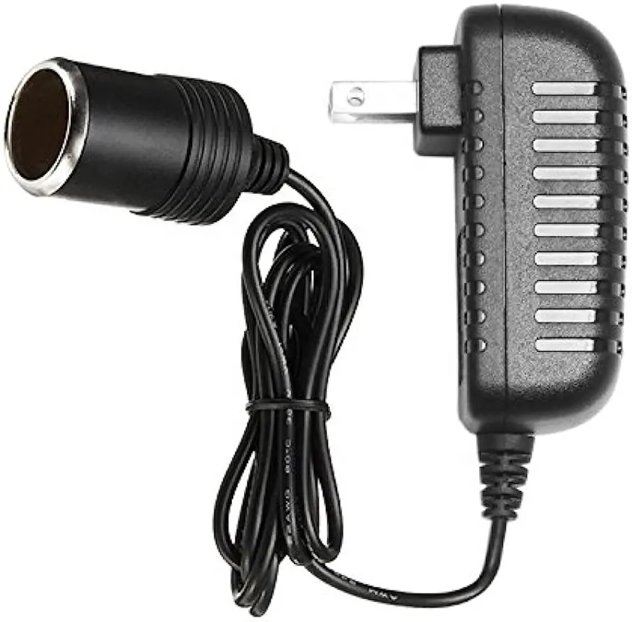 Convertidor de CA a CC 12V 2A 24W Toma de encendedor de cigarrillos de coche 110-240V a 12V Adaptador de corriente CA/CC