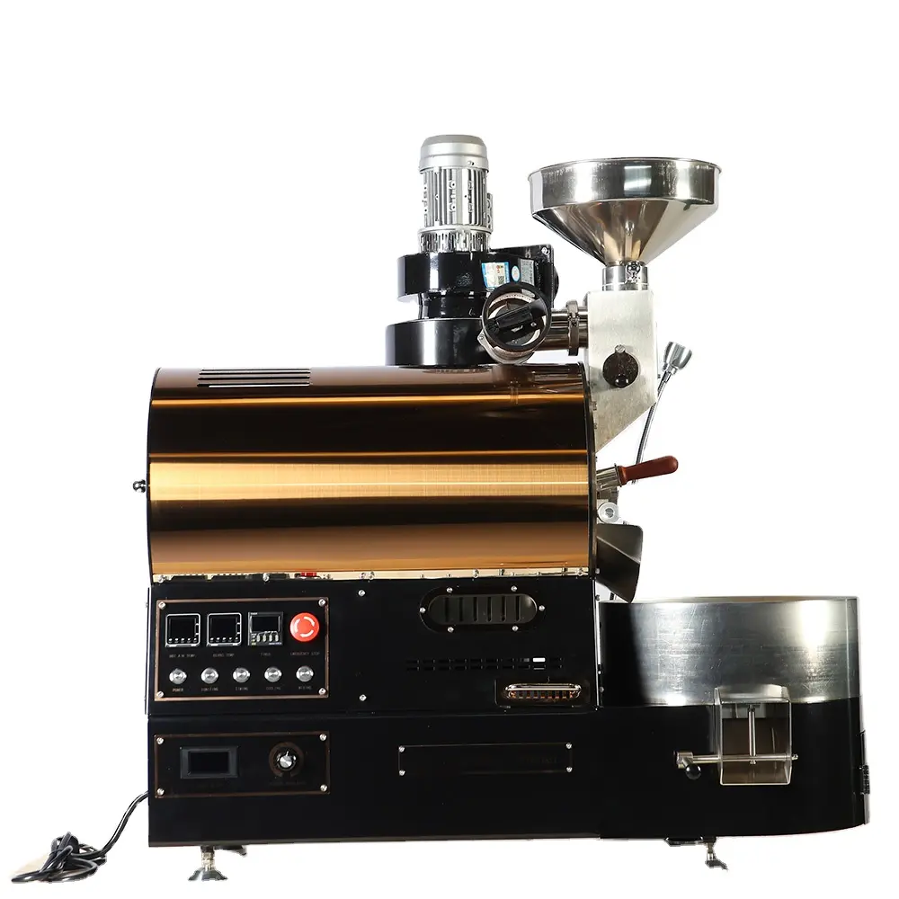 Wintop penjualan laris 2024 mesin sangrai biji kopi 1kg 2kg mesin Pemanggang Kopi Gas menggunakan di rumah dapur atau kafe