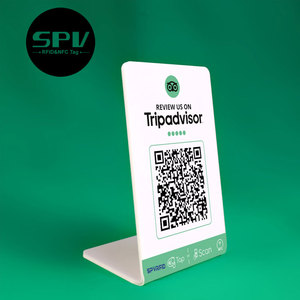 Custom QR <strong>Code</strong> Printing Programmable NFC Ntag215 Google Review Stand Cards - Product Image 5