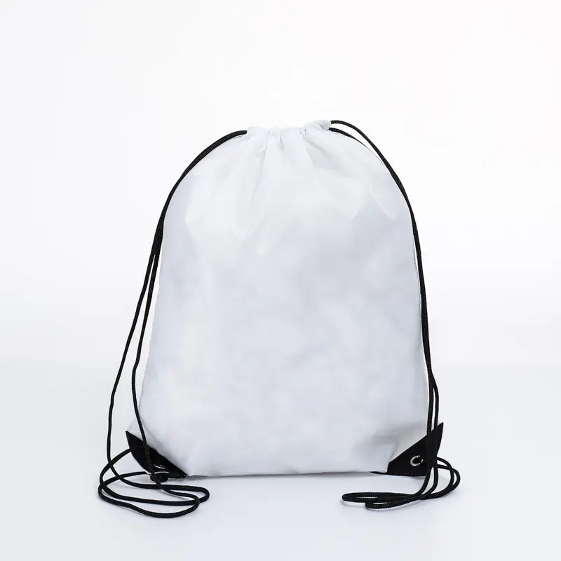 Wholesale cheap various color sports drawstring bag polyester drawstring shopping bag