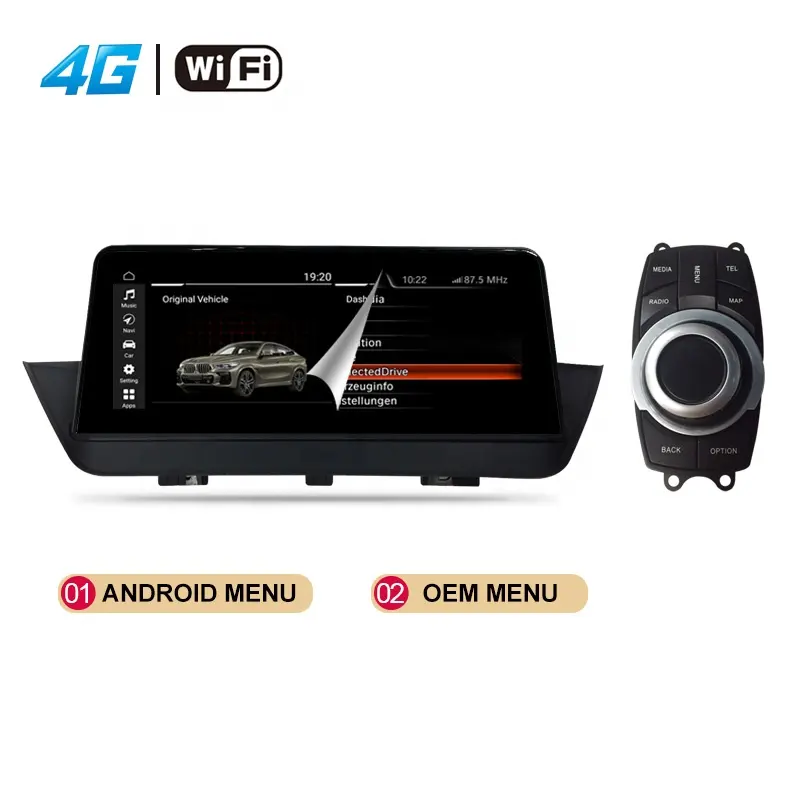 YZG-Radio Multimedia con GPS para coche, Radio con reproductor, pantalla antirreflejos de 10,25 pulgadas, 4G, Android, para BMW X1, E84, Europa, 2010