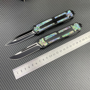 Scarab Hợp kim kẽm xử lý túi dao dát bào ngư Vỏ hợp thời trang chơi EDC ngoài trời di động đa năng công cụ dao - Product Image 3