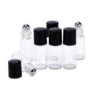 Hot Sale <strong>Empty</strong> Purple Blue Green Essential Oil Mini 1ml <strong>2ml</strong> 3ml 5ml 10ml clear Amber Glass Roller <strong>Bottle</strong>