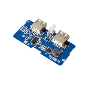 5V 2Aパワーバンク充電器モジュール充電回路基板ステップアップ電源モジュール2AデュアルUSB出力1A入力 - Product Image 1