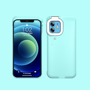 Fashionable Flashing Fill Light Selfie Beauty LED Case Flash Mobile Phone case Protective <strong>Shell</strong> for Iphone11 12 - Product Image 1