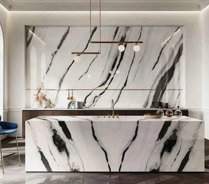 Gạch lát nền porcelain mài bóng, kích thước 600x1200mm, bề mặt bóng kính, kiểu đá marble lớn - Product Image 3