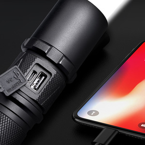 RTS 3900 Luen 3* Xhp70 Multi-function Strong Light 26650 Battery Power Display Tactical Portable 200m Flashlight - Product Image 4