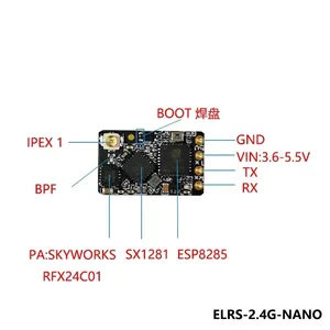 NEEBRC Nano ELRS 2,4 ГГц 915 МГц NANO мини-приемник разнесенный RX для Радиоуправляемый передатчик рамка Фристайл дальнего действия FPV Дрон DIY запчасти - Product Image 5
