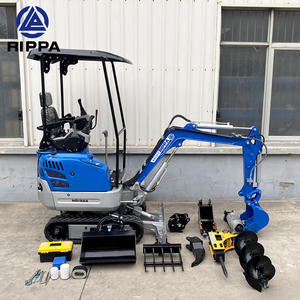 Máquinas de excavación de orugas de China, 1 tonelada, 1,5 toneladas, uso doméstico hidráulico, pequeña miniexcavadora - Product Image 3
