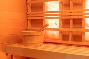 2-Person Sauna Room with Steam Stove for Relaxation--duo <strong>system</strong> with infrared &amp; steam <strong>functions</strong> - Product Image 2