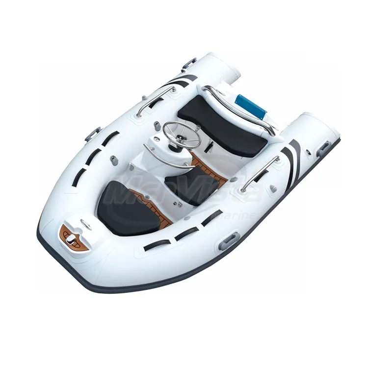 Barco inflável de fibra de vidro com casco duplo RIB Hypalon/PVC novo design de barco à vela de 10 pés