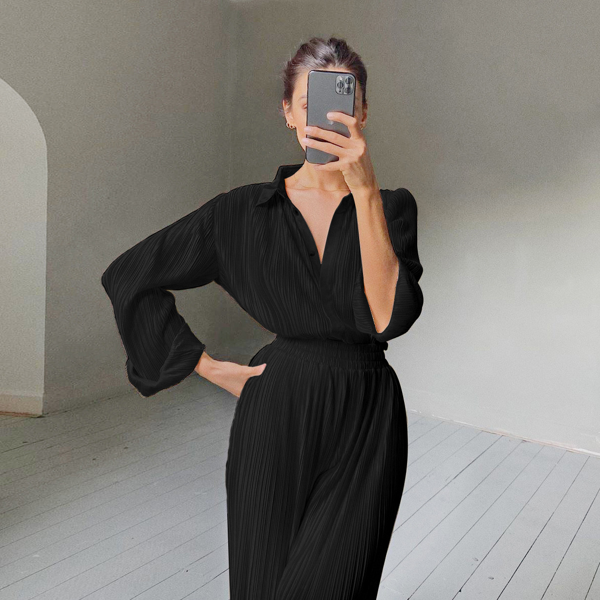 black shirt