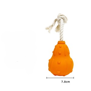 南瓜互动耐用可填充狗玩具处理分配保持忙碌天然橡胶取咀嚼狗玩具适合中小型 - Product Image 2