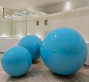 ลูกบอลสแตนเลสสีฟ้าตกแต่งผนังหรูหรา - Product Image 3