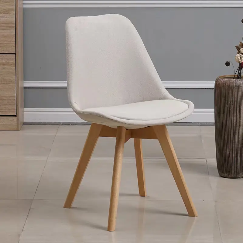 Silla de respaldo nórdico, silla de comedor de tulipán, silla de plástico minimalista moderna para el hogar, silla de escritorio, silla de negociación de oficina