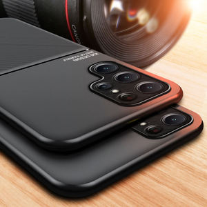 Sıcak satış iş moda telefon Samsung kılıfı S22 S24 Ultra Ultra S23FE S22 artı koruyucu manyetik fonksiyon telefon kapağı