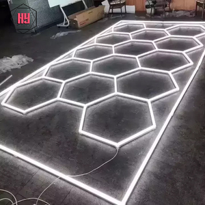 HanYin tre colori oscuramento Garage per la casa e sistemi commerciali illuminazione dell'officina a Led esagono Garage illuminazione - Product Image 2