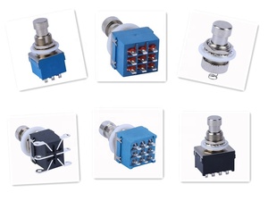 DPDT Latch ON ON Interruttore A Pedale Effetti per Chitarra A Pedale In Metallo Stomp Box 6pin Push Button - Product Image 6