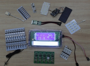 Placa de circuito impreso con sensor pir/ir, pcb para control de luz led