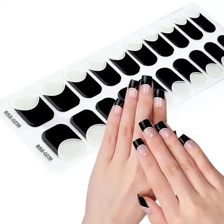 Involucri per unghie in Gel coreano all'ingrosso adesivo per unghie in Gel Semi-polimerizzato personalizzato lampada UV strisce per unghie in Gel Semi polimerizzate