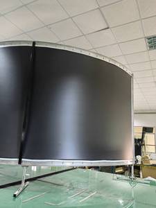 Pantalla de proyector de marco fijo curvo CBSP de 120 pulgadas/pantalla de cine de proyección frontal transparente - Product Image 6