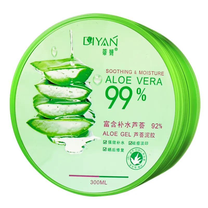 Gel d'Aloe Vera Biologique 99% Pur pour la Peau Apaisant Hydratant pour le Visage Gel d'Aloe Vera Hydratant