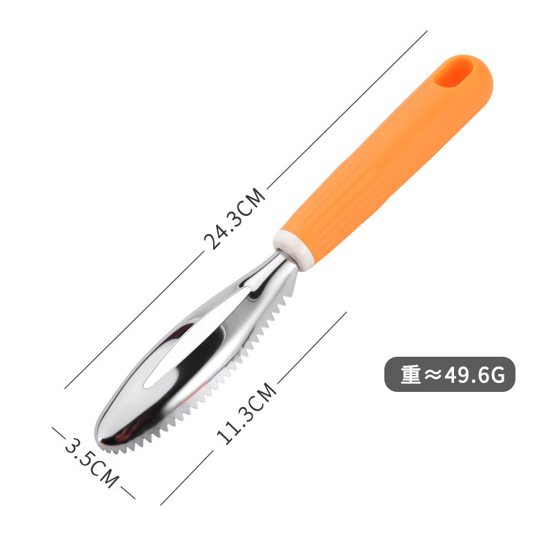 Raboteuse écailles de poisson orange