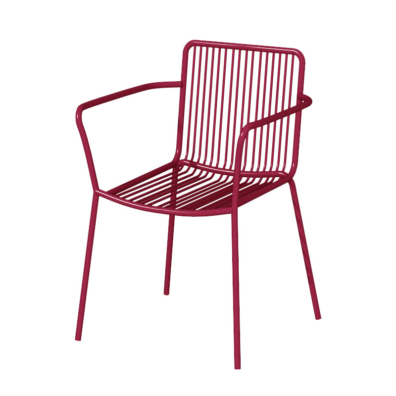 Chaise rouge - 2 cheveux