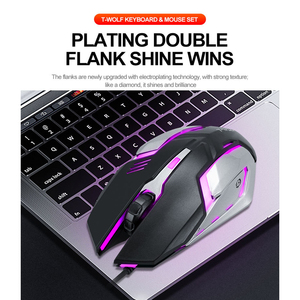 Factory Wired RGB Lighting <strong>Mouse</strong> <strong>Keyboard</strong> Combo 104 Keys for PC Gaming on <strong>Computer</strong> Laptop Desktop Home Office - Product Image 4