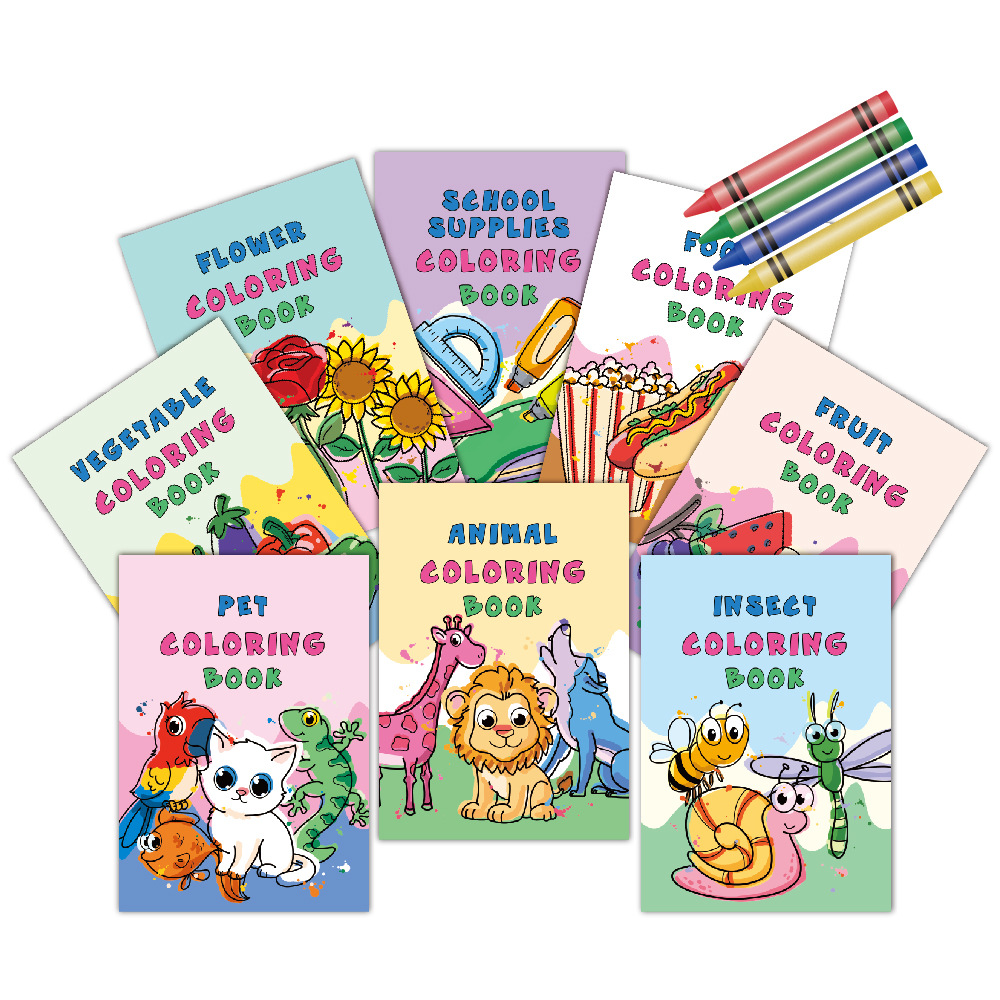 Kit de livre de coloriage 8 en 1