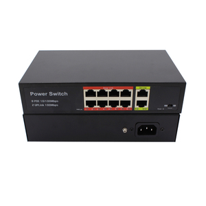 POE Ethernet anahtarı 10/100Mbps 8*10/100Base-T POE RJ45 için 2*100M UTP portu IEEE802.3af/POE anahtarı CCTV için - Product Image 1