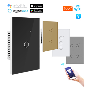 Tuyaリモートスマートスイッチ16ATuyaアプリスマートスイッチ1/2/3/4ギャングタッチスマートスイッチはAlexaGoogle Homeで動作します