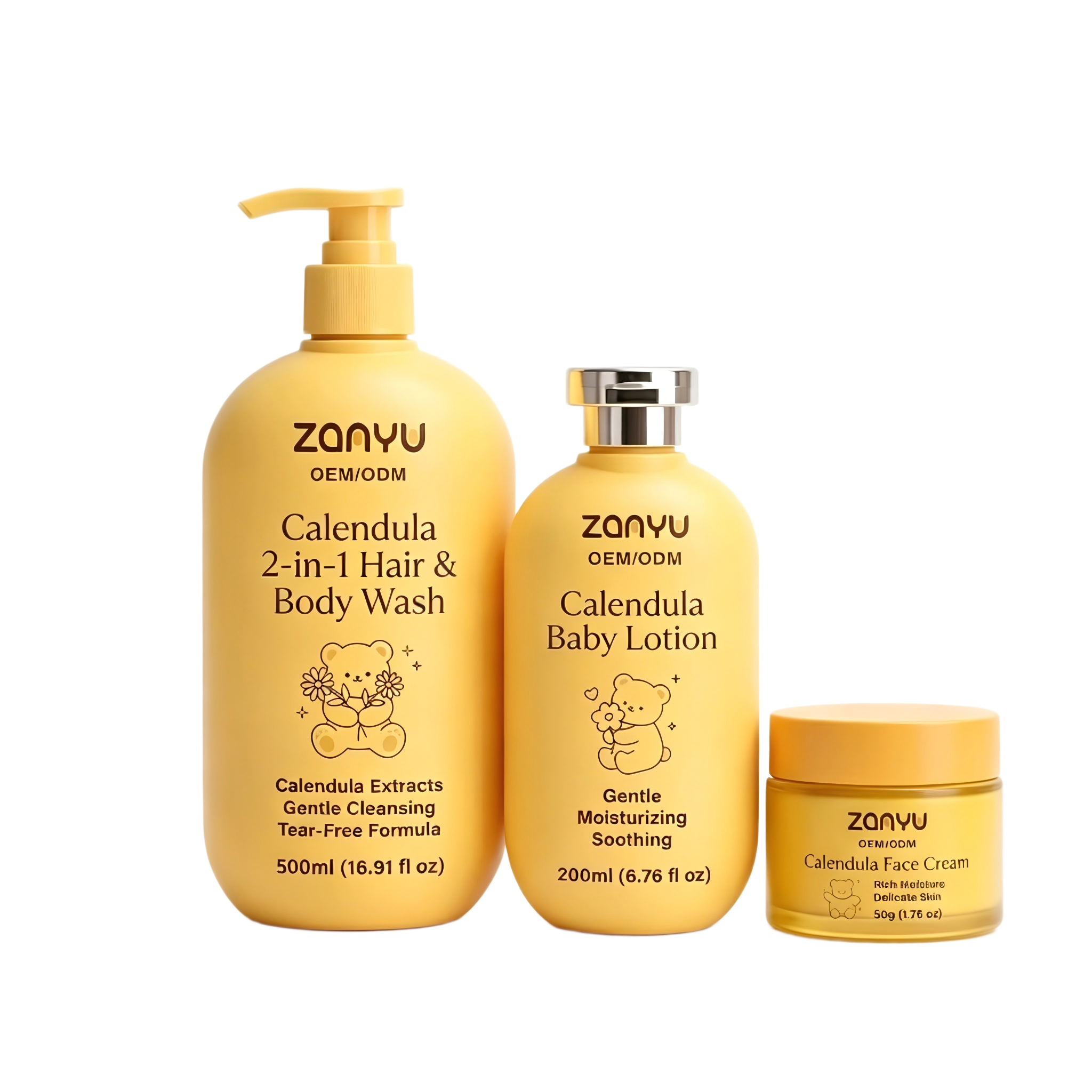 Ensemble de soins pour bébé au calendula