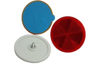 塑料圆形反光反射器80毫米卡车拖车反射器 - Product Image 5