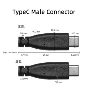 C tipi USB erkek soyulmuş açık tel uç Pigtail kablo dişi kalaylı uç tel 2464 22AWG 28AWG 2 çekirdek 4 çekirdek - Product Image 2