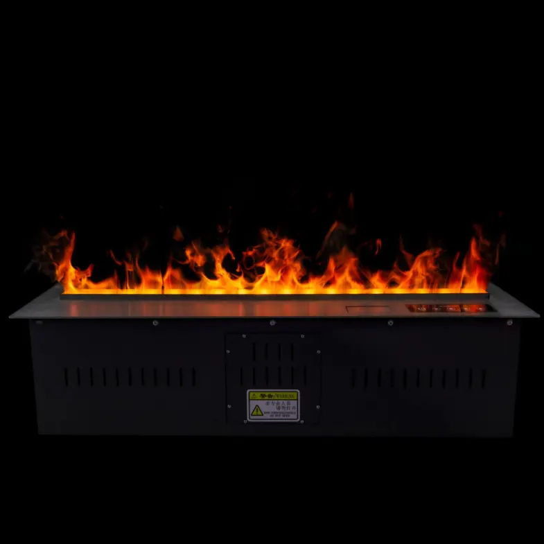 Tonya-Fire 60นิ้วกล่องดับเพลิงไอน้ำแทรกเตาผิงไฟฟ้าแทรกด้วย RGBW 64สี