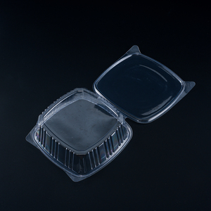 Thân thiện với môi trường và thiết kế chức năng với khóa tốt 12oz. Clear PLA/PET/rPet vuông Deli <span class=keywords><strong>container</strong></span>. - Product Image 4