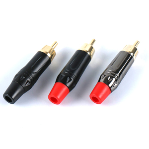 Onlyoa conector RCA de alta calidad conector chapado en oro RCA enchufe macho adaptador de enchufe de altavoz - Product Image 2