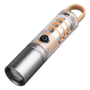 Fuente de luz dual multifuncional aleación de aluminio Abs ganchos recargables Zoom telescópico Led antorchas luces linterna táctica - Product Image 1