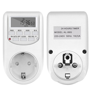 10A 220V AL-06G เยอรมนียุโรปประเภท7วันโปรแกรมรายสัปดาห์ปลั๊กจับเวลา - Product Image 1