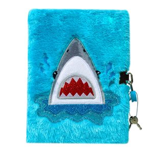Diario de felpa con cerradura y llaves, diario secreto de felpa de perro lindo, diario de escritura, páginas forradas con ojos - Product Image 3