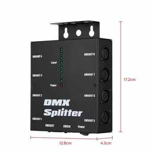 Dmx512 Tín Hiệu 8 Cách Khuếch Đại 8CH <span class=keywords><strong>DMX</strong></span> Splitter Ánh Sáng Sân Khấu Par Ánh Sáng Cho <span class=keywords><strong>DMX</strong></span> Transmitter/Receiver/Giao Diện Điều Khiển - Product Image 3
