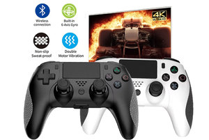 Debe fornitura diretta della fabbrica doppio motore vibrazione 6 asse giroscopio Bluetooth senza fili Joystick Controller per PS4 - Product Image 4