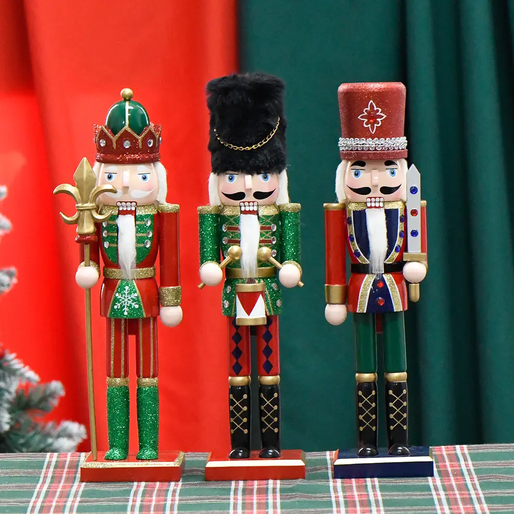 Cascanueces soldado OEM de alta calidad hecho a mano para Navidad para decoración del hogar