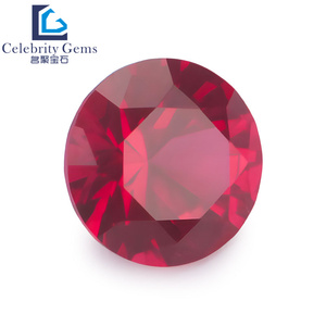 Round Shape #5 Red Color <strong>Ruby</strong> Stone Synthetic <strong>Ruby</strong> Price Per Carat - Product Image 6