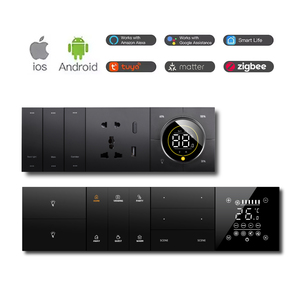 Profesyonel Zigbee akıllı anahtar Tuya Wifi akıllı prizler ve anahtarları ab hint brezilyalı 1/2/3/4 Gang akıllı duvar anahtarı - Product Image 5